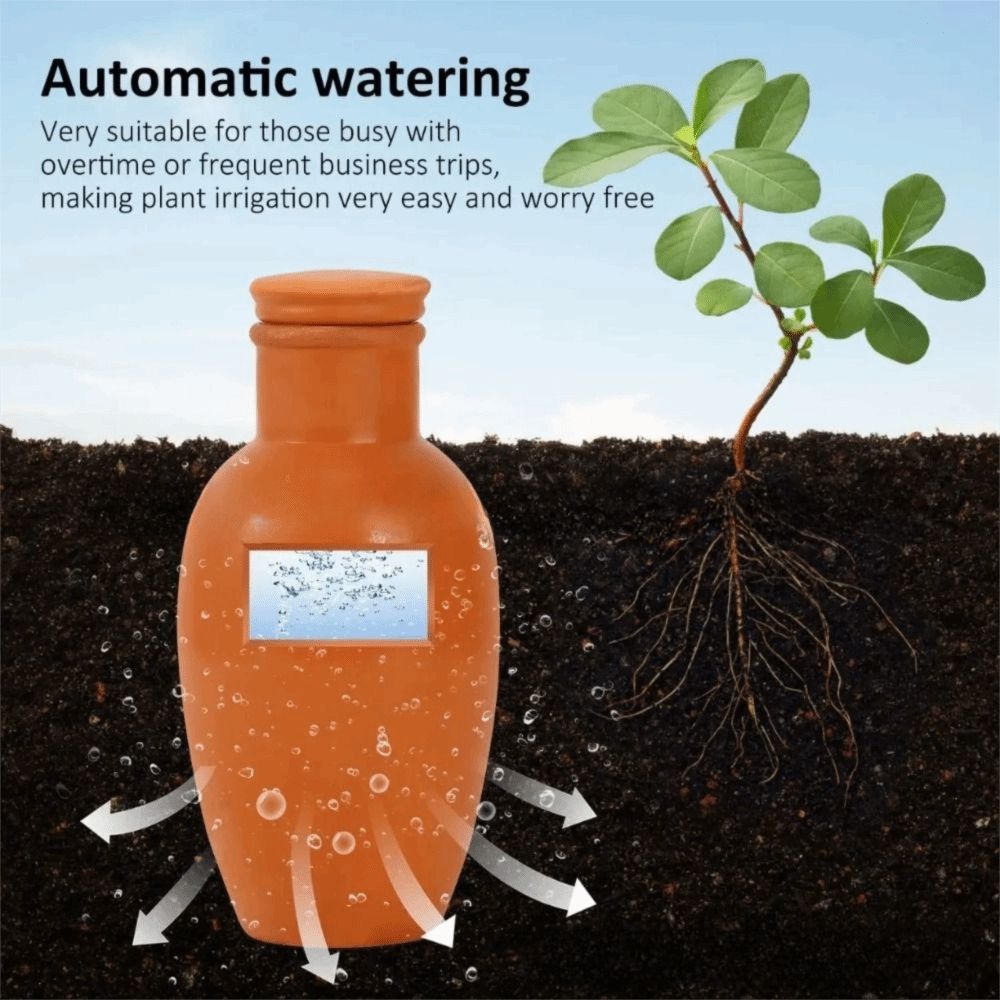 4Pcs Terracotta Material Autom - Self Watering Insert ulasan dan harga